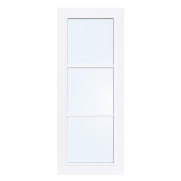Arne & Bodil binnendeur ABB104 blank glas - extra wit afgelakt - glaslat glaslat extra wit