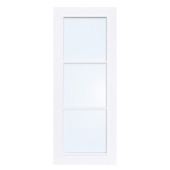 Arne & Bodil binnendeur ABB104 blank glas - extra wit afgelakt - glaslat glaslat extra wit