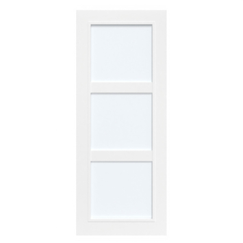 Arne & Bodil binnendeur ABB105 satijnglas - wit afgelakt - glaslat wit