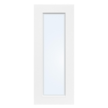 Arne & Bodil binnendeur ABD20 blank glas met matte rand - wit afgelakt