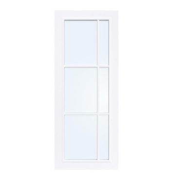 Arne & Bodil binnendeur ABD504 blank glas - extra wit afgelakt