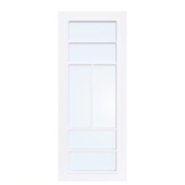 Arne & Bodil binnendeur ABD507 blank glas - extra wit afgelakt