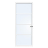 Arne & Bodil binnendeur ABE100 blank glas - wit afgelakt