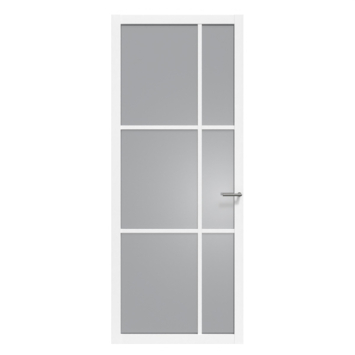 Arne & Bodil binnendeur ABE106 rook glas - metallic brons staallook afwerking