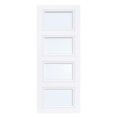 Arne & Bodil binnendeur ABT308 blank facetglas - extra wit afgelakt