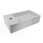 Marho Zelia fontein toilet links mat wit composiet