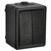 Handson opbouw serieschakelaar spatwaterdicht zwart