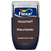 Flexa Creations 2026 muurverf kleurtester mat warm rhythm 30ml