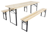 Biertafel 180 x 60 cm inclusief 2 banken