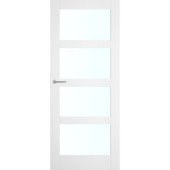 Deur Floor blank glas wit opdek rechts 83 x 201,5 cm