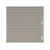 KARWEI enkel plisségordijn draaikiepraam 28600 bruin goud structuur transparant op maat