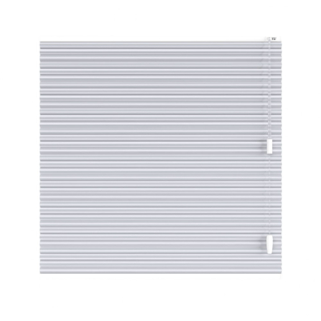 KARWEI dubbel plisségordijn gewoon raam 28632 wit verduisterend op maat