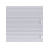 KARWEI dubbel plisségordijn draaikiepraam 28632 wit verduisterend op maat