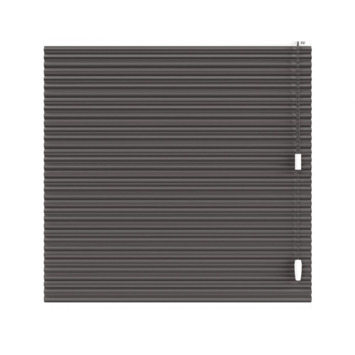 KARWEI dubbel plisségordijn draaikiepraam 28633 zwart verduisterend op maat