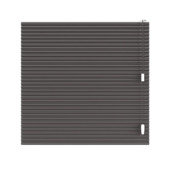 KARWEI dubbel plisségordijn gewoon raam 28633 zwart verduisterend op maat