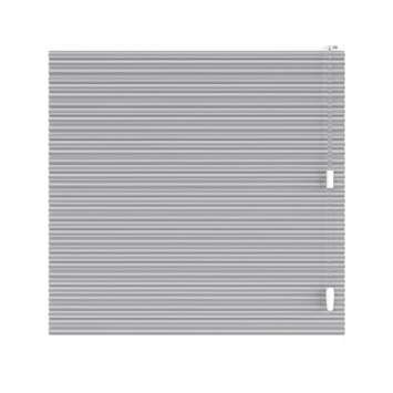 KARWEI dubbel plisségordijn draaikiepraam 28635 lichtgrijs verduisterend op maat