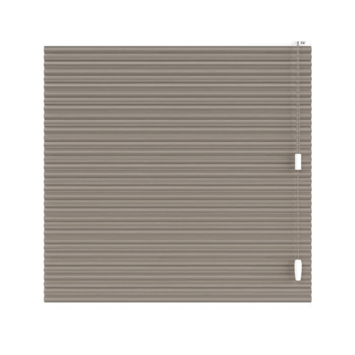 KARWEI dubbel plisségordijn draaikiepraam 28660 taupe lichtdoorlatend op maat