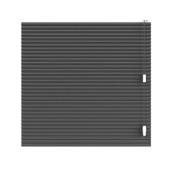 KARWEI dubbel plisségordijn gewoon raam 28662 zwart lichtdoorlatend op maat