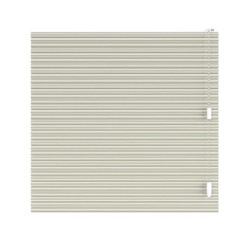 KARWEI dubbel plisségordijn gewoon raam 28637 off-white verduisterend op maat