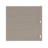 KARWEI dubbel plisségordijn gewoon raam 28671 taupe linnenlook lichtdoorlatend op maat