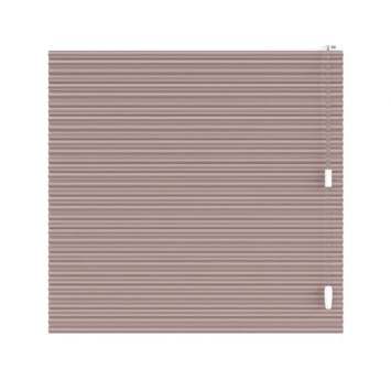 KARWEI dubbel plisségordijn draaikiepraam 28646 vergrijsd roze verduisterend op maat