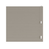 KARWEI dubbel plisségordijn gewoon raam 28677 taupe structuur transparant op maat