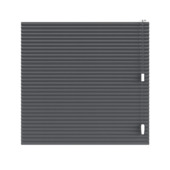 KARWEI dubbel plisségordijn gewoon raam 28669 antraciet lichtdoorlatend op maat