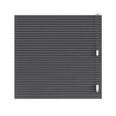 KARWEI dubbel plisségordijn draaikiepraam 28674 zwart linnenlook lichtdoorlatend op maat