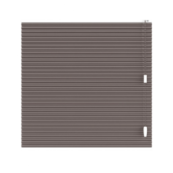 KARWEI dubbel plisségordijn gewoon raam 28634 vergrijsd bruin verduisterend op maat