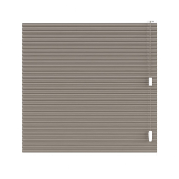 KARWEI dubbel plisségordijn draaikiepraam 28659 taupe lichtdoorlatend op maat