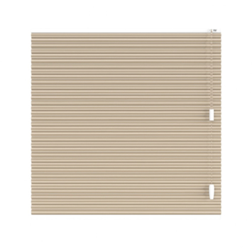 KARWEI dubbel plisségordijn draaikiepraam 28639 beige verduisterend op maat