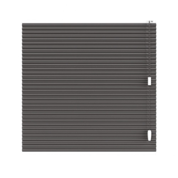 KARWEI dubbel plisségordijn gewoon raam 28636 zwart verduisterend op maat