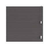 KARWEI dubbel plisségordijn gewoon raam 28636 zwart verduisterend op maat