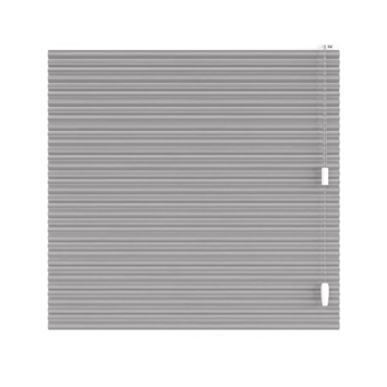 KARWEI dubbel plisségordijn draaikiepraam 28657 grijs lichtdoorlatend op maat