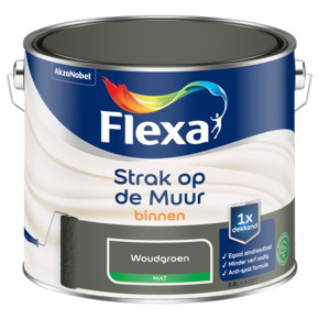 Flexa Strak op de Muur muurverf mat woudgroen 2,5 liter