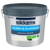 Sikkens muurverf binnen mat RAL 9010 10 liter
