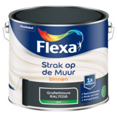 Flexa Strak op de Muur muurverf Grafietblauw/RAL7016 2,5 liter