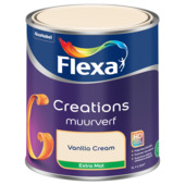 Flexa Creations muurverf extra mat vanilla cream 1 liter