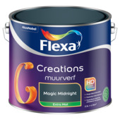 Flexa Creations muurverf magic midnight extra mat 2,5 liter