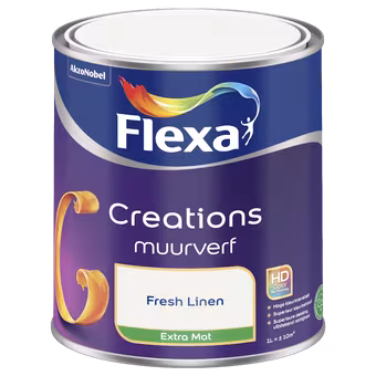 Flexa Creations muurverf extra mat fresh linen 1 liter