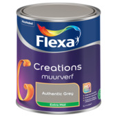 Flexa Creations muurverf extra mat authentic grey 1 liter