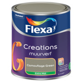 Flexa Creations muurverf extra mat camouflage green 1 liter
