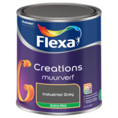 Flexa Creations muurverf extra mat industrial grey 1 liter