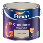 Flexa Creations muurverf extra mat urban taupe 2,5 liter