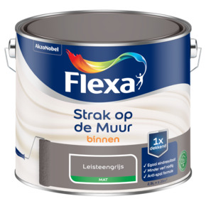 Flexa Strak op de Muur muurverf mat leisteengrijs 2,5 liter
