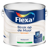 Flexa Strak op de Muur muurverf mat wolkenwit 2,5 liter