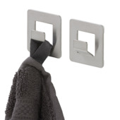 Tiger ophang haak Open set van 2 geborsteld RVS