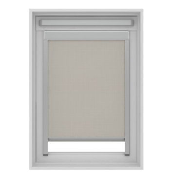 KARWEI rolgordijn dakraam 28137 off-white lichtdoorlatend op maat