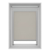 KARWEI rolgordijn dakraam 28137 off-white lichtdoorlatend op maat