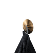 Tiger handdoekhaak Base geborsteld koper